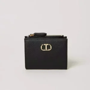 Portafoglio Twinset con zip e Oval T