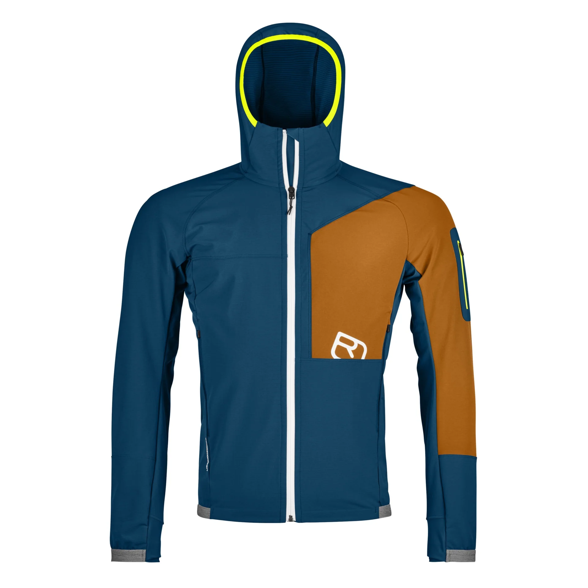 Berrino Hooded Jacket M Secondo Strato Uomo Petrol Blue