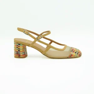 Chantal Décolleté Rafia Multicolor