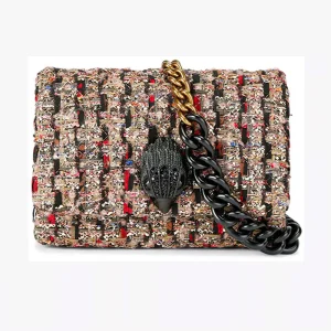 Kurt Geiger Tracolla Mini Fabric Kensington Gold