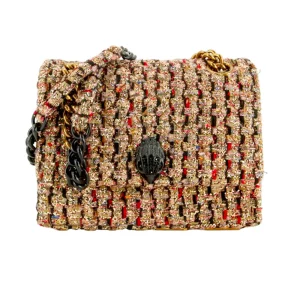 Kurt Geiger Tracolla Fabric Kensington Large Gold