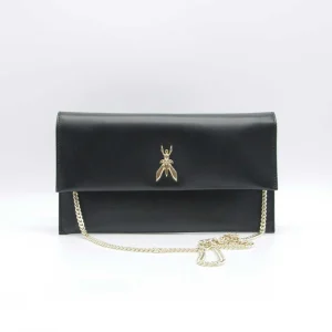 Patrizia Pepe Pochette Fly Black Light Gold