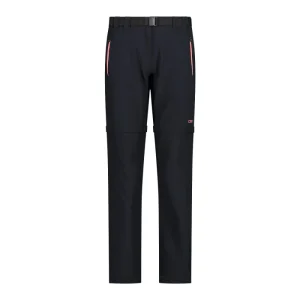 Woman Zip Off Pant Montagna Antracite Orchidea